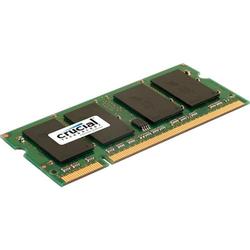 CRUCIAL TECHNOLOGY Crucial 2GB DDR2 SDRAM Memory Module - 2GB (1 x 2GB) - 800MHz DDR2-800/PC2-6400 - Non-ECC - DDR2 SDRAM - 200-pin SoDIMM