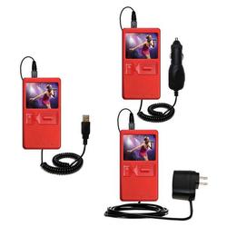 Gomadic Deluxe Kit for the Archos 105 includes a USB cable with Car and Wall Charger - Brand w/ TipE