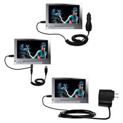 Gomadic Deluxe Kit for the Archos 704 WiFi includes a USB cable with Car and Wall Charger - Brand w/