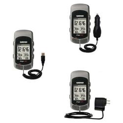 Gomadic Deluxe Kit for the Garmin Edge 205 includes a USB cable with Car and Wall Charger - Brand w/