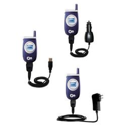 Gomadic Deluxe Kit for the LG C2200 includes a USB cable with Car and Wall Charger - Brand w/ TipExc