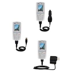 Gomadic Deluxe Kit for the Motorola C975 includes a USB cable with Car and Wall Charger - Brand w/ T