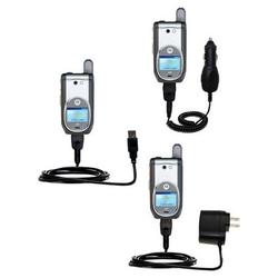 Gomadic Deluxe Kit for the Motorola i930 includes a USB cable with Car and Wall Charger - Brand w/ T