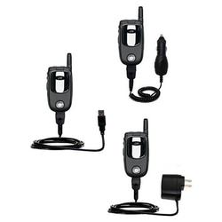 Gomadic Deluxe Kit for the Nextel i710 includes a USB cable with Car and Wall Charger - Brand w/ Tip