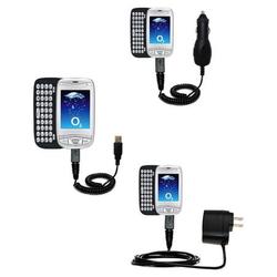 Gomadic Deluxe Kit for the O2 XDA Mini S includes a USB cable with Car and Wall Charger - Brand w/ T