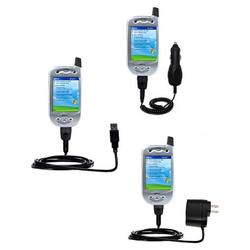 Gomadic Deluxe Kit for the Qtek 1010 includes a USB cable with Car and Wall Charger - Brand w/ TipEx