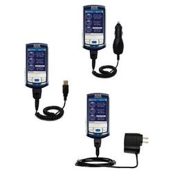 Gomadic Deluxe Kit for the Samsung IP-830w includes a USB cable with Car and Wall Charger - Brand w/