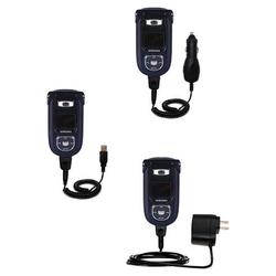 Gomadic Deluxe Kit for the Samsung MM-A920 includes a USB cable with Car and Wall Charger - Brand w/