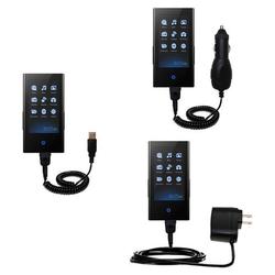 Gomadic Deluxe Kit for the Samsung P2 includes a USB cable with Car and Wall Charger - Brand w/ TipE