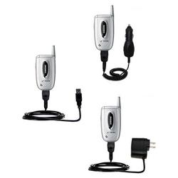 Gomadic Deluxe Kit for the Samsung SCH-A650 includes a USB cable with Car and Wall Charger - Brand w