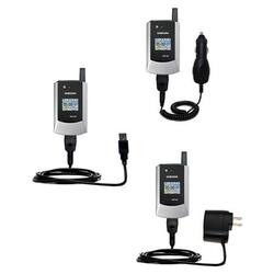 Gomadic Deluxe Kit for the Samsung SCH-A790 includes a USB cable with Car and Wall Charger - Brand w