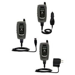 Gomadic Deluxe Kit for the Samsung SGH-D407 includes a USB cable with Car and Wall Charger - Brand w