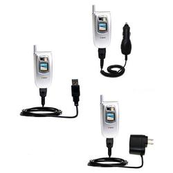 Gomadic Deluxe Kit for the Sanyo SCP-5300 includes a USB cable with Car and Wall Charger - Brand w/