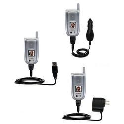 Gomadic Deluxe Kit for the Sanyo SCP-8200 includes a USB cable with Car and Wall Charger - Brand w/