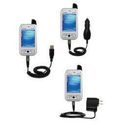 Gomadic Deluxe Kit for the Sprint PPC-6700 includes a USB cable with Car and Wall Charger - Brand w/
