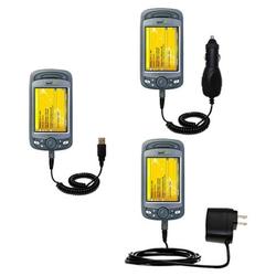 Gomadic Deluxe Kit for the Sprint PPC-6800 includes a USB cable with Car and Wall Charger - Brand w/