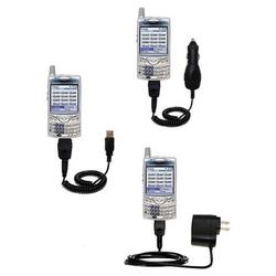 Gomadic Deluxe Kit for the Sprint Treo 650 includes a USB cable with Car and Wall Charger - Brand w/