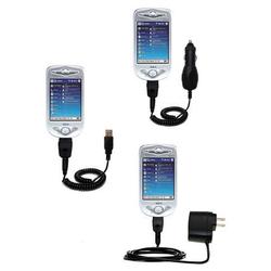 Gomadic Deluxe Kit for the T-Mobile MDA II includes a USB cable with Car and Wall Charger - Brand w/
