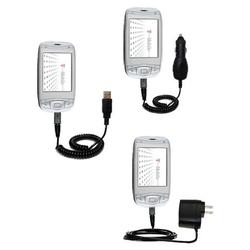 Gomadic Deluxe Kit for the T-Mobile MDA IV includes a USB cable with Car and Wall Charger - Brand w/