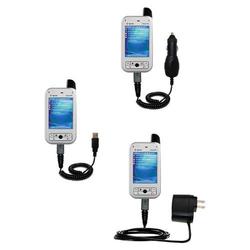 Gomadic Deluxe Kit for the Verizon PPC 6700 includes a USB cable with Car and Wall Charger - Brand w