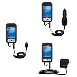 Gomadic Deluxe Kit for the Verizon XV6700 includes a USB cable with Car and Wall Charger - Brand w/