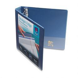 Avery-Dennison Design Edge Presentation View Binder, 1 1/2 Capacity, Metallic Blue