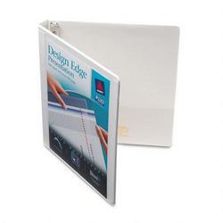 Avery-Dennison Design Edge Presentation View Binder, 1/2 Capacity, White