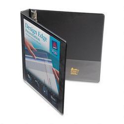 Avery-Dennison Design Edge Presentation View Binder, 1 Capacity, Metallic Charcoal