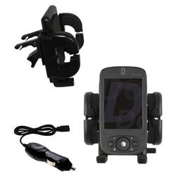 Gomadic Dopod 818 pro Auto Vent Holder with Car Charger - Uses TipExchange