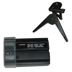 HQRP EN-EL1 Battery Replacement for Konica Minolta NP-800 DiMAGE A200 Digital Camera + black Mini Tripod