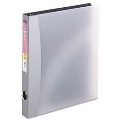 Avery-Dennison Easy Access Reference Binder, Round Ring, 1 Capacity, Silver Gray