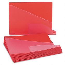 Esselte Pendaflex Corp. End Tab Vinyl Outguides, Bottom Tab Printed OUT , 2 Pockets, Letter, Red, 25/Bx