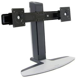 ERGOTRON Ergotron Neo-Flex Dual LCD Lift Stand - Up to 34lb - Up to 22 LCD Monitor - Grey - Floor-mountable
