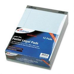 Ampad/Divi Of American Pd & Ppr Evidence® Blue Legal Ruled Pads, 8 1/2 x 11 3/4, 50 Sheets/Pad, Dozen