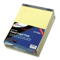 Ampad/Divi Of American Pd & Ppr Evidence® Canary Legal Ruled Pads, 8 1/2 x 11 3/4, 50 Sheets/Pad, Dozen