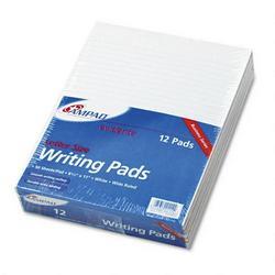 Ampad/Divi Of American Pd & Ppr Evidence® Glue Top 8 1/2 x 11 Pads, Wide Rule, White, 50 sheets, Dozen