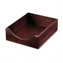 Carver Wood Products Extra Deep Desk Tray, Letter Size, Mahogany Finish