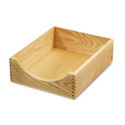 Carver Wood Products Extra Deep Desk Tray, Letter Size, Oak Finish