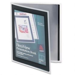 Avery-Dennison Flexi View Presentation Books, 6 Pages, Black