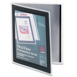 Avery-Dennison Flexi View Presentation Books, 6 Pages, Black