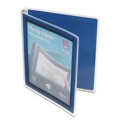 Avery-Dennison Flexi View Round Ring Presentation View Binder, 1/2 Capacity, Navy