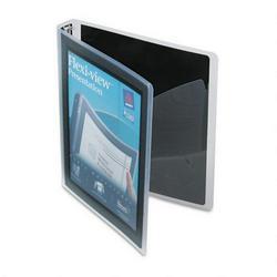 Avery-Dennison Flexi View Round Ring Presentation View Binder, 1 Capacity, Black
