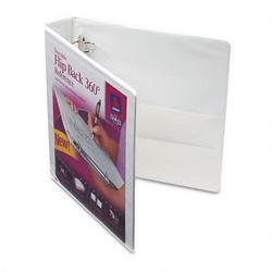 Avery-Dennison Flip Back 3 Ring View Binder, 1 1/2 Capacity, White