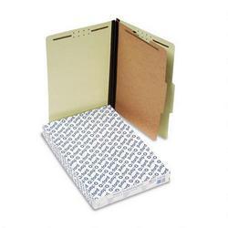 Esselte Pendaflex Corp. Four Section Pressboard Classification Folders, Legal Size, Light Green, 10/Box