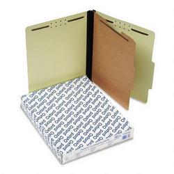 Esselte Pendaflex Corp. Four Section Pressboard Classification Folders, Letter Size, Light Green, 10/Box