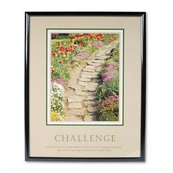 Advantus Corporation Framed Challenge Motivational Print, 24w x 30h, Black Frame