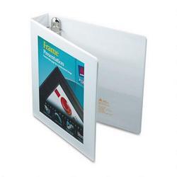 Avery-Dennison Framed Presentation EZD® Locking Veiw Binder, 1 1/2 Capacity, White