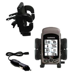 Gomadic Garmin Edge 605 Auto Vent Holder with Car Charger - Uses TipExchange