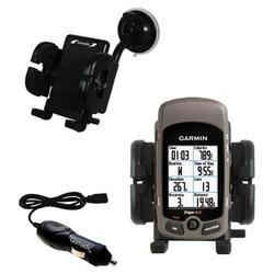 Gomadic Garmin Edge 605 Auto Windshield Holder with Car Charger - Uses TipExchange