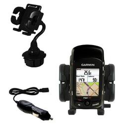 Gomadic Garmin Edge 705 Auto Cup Holder with Car Charger - Uses TipExchange